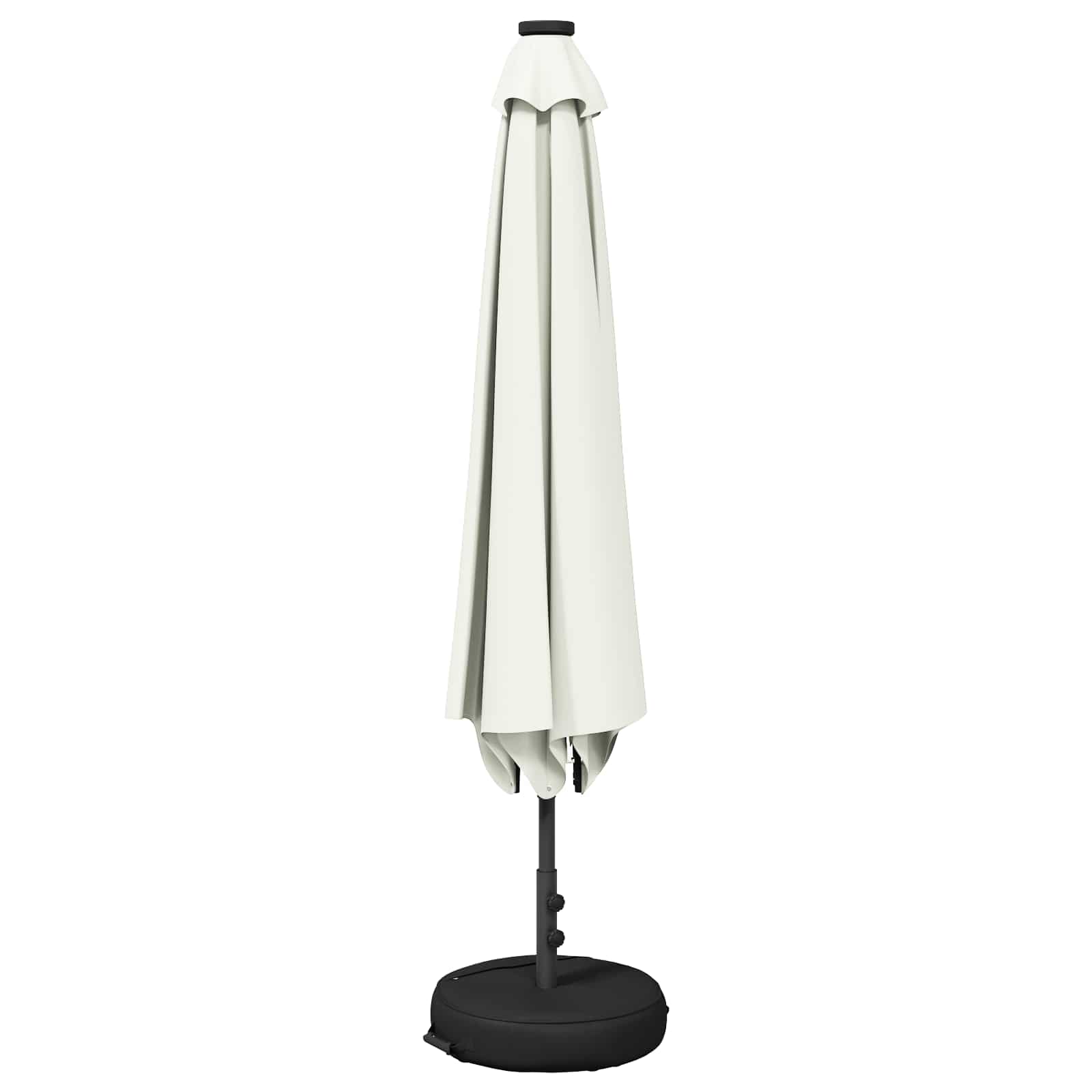 Suncobran za vrt s LED svjetlima i postoljem 230 x 230 cm