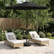 Suncobran za vrt s LED svjetlima i postoljem 230 x 230 cm