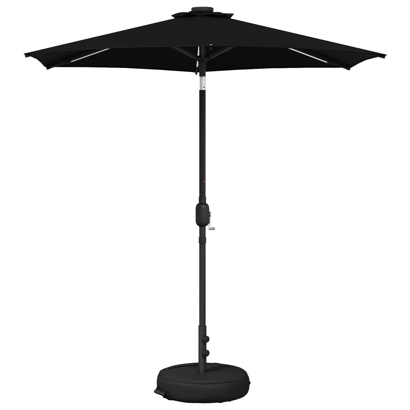 Suncobran za vrt s LED svjetlima i postoljem 230 x 230 cm