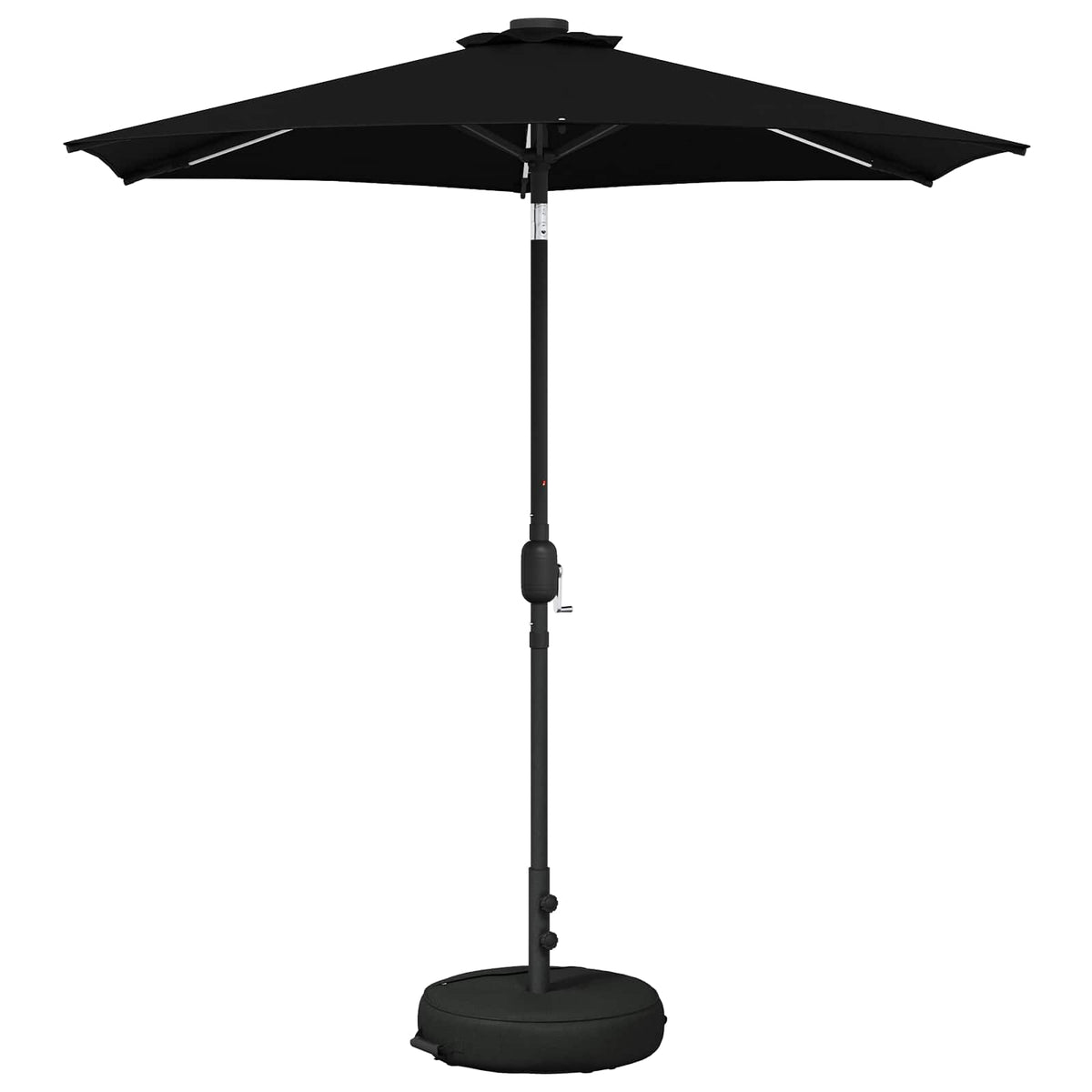 Suncobran za vrt s LED svjetlima i postoljem 230 x 230 cm