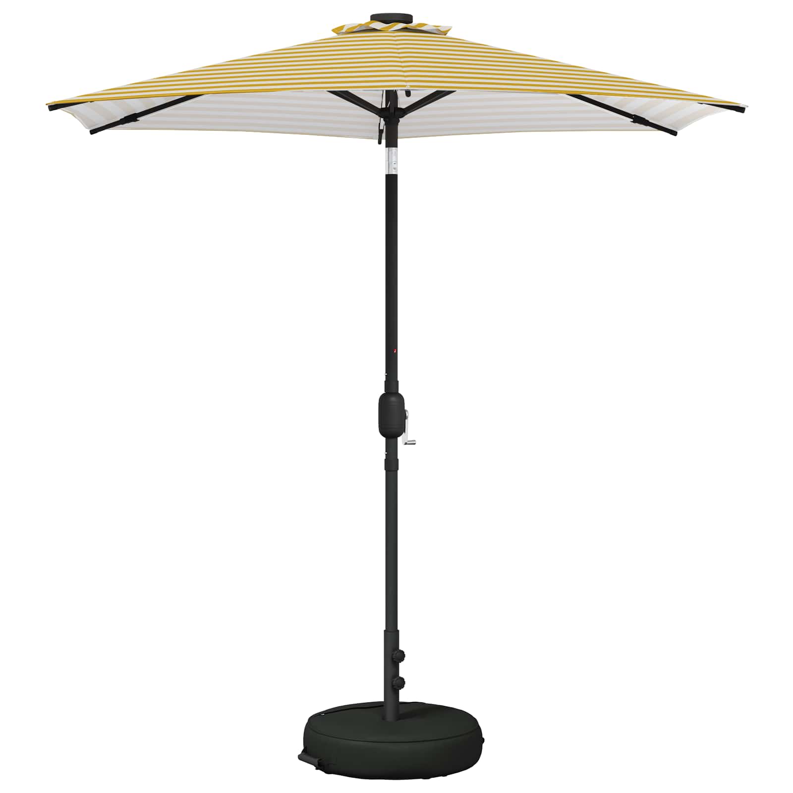 Suncobran za vrt s LED svjetlima i postoljem 230 x 230 cm