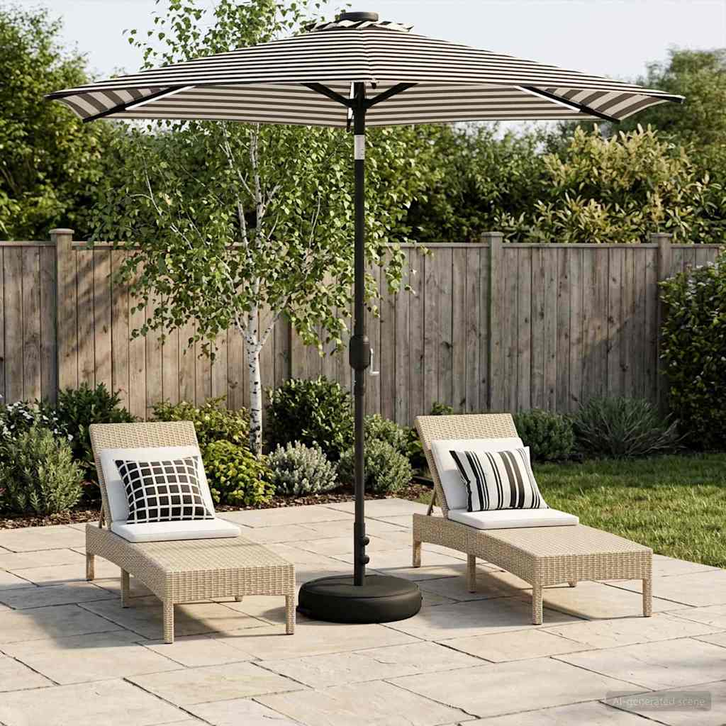 Suncobran za vrt s LED svjetlima i postoljem 230 x 230 cm