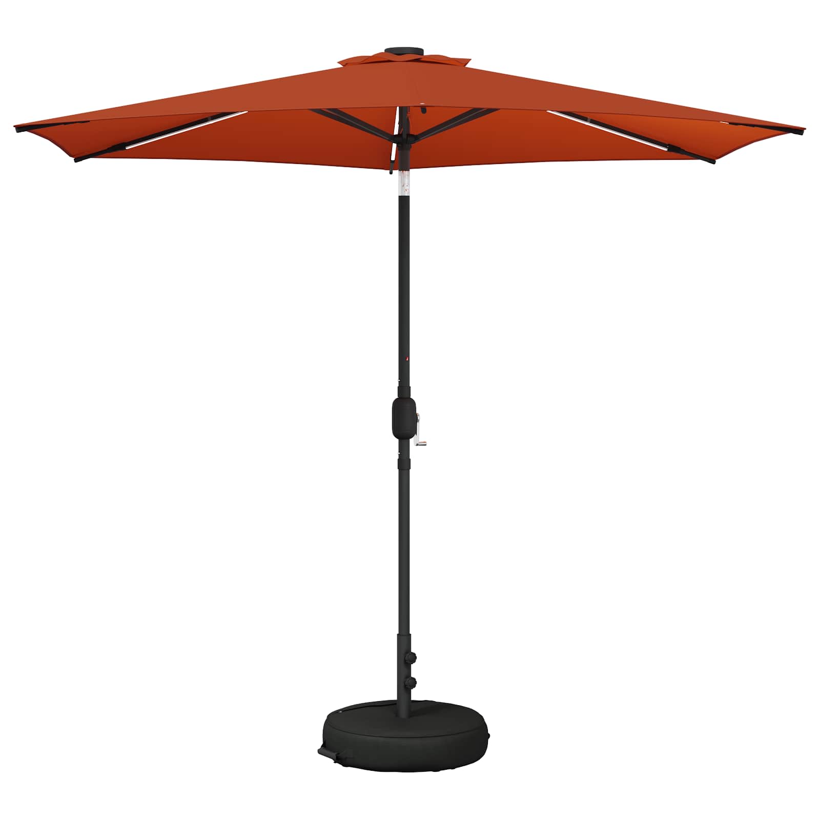 Suncobran za vrt s LED svjetlima i postoljem 270 x 270 cm