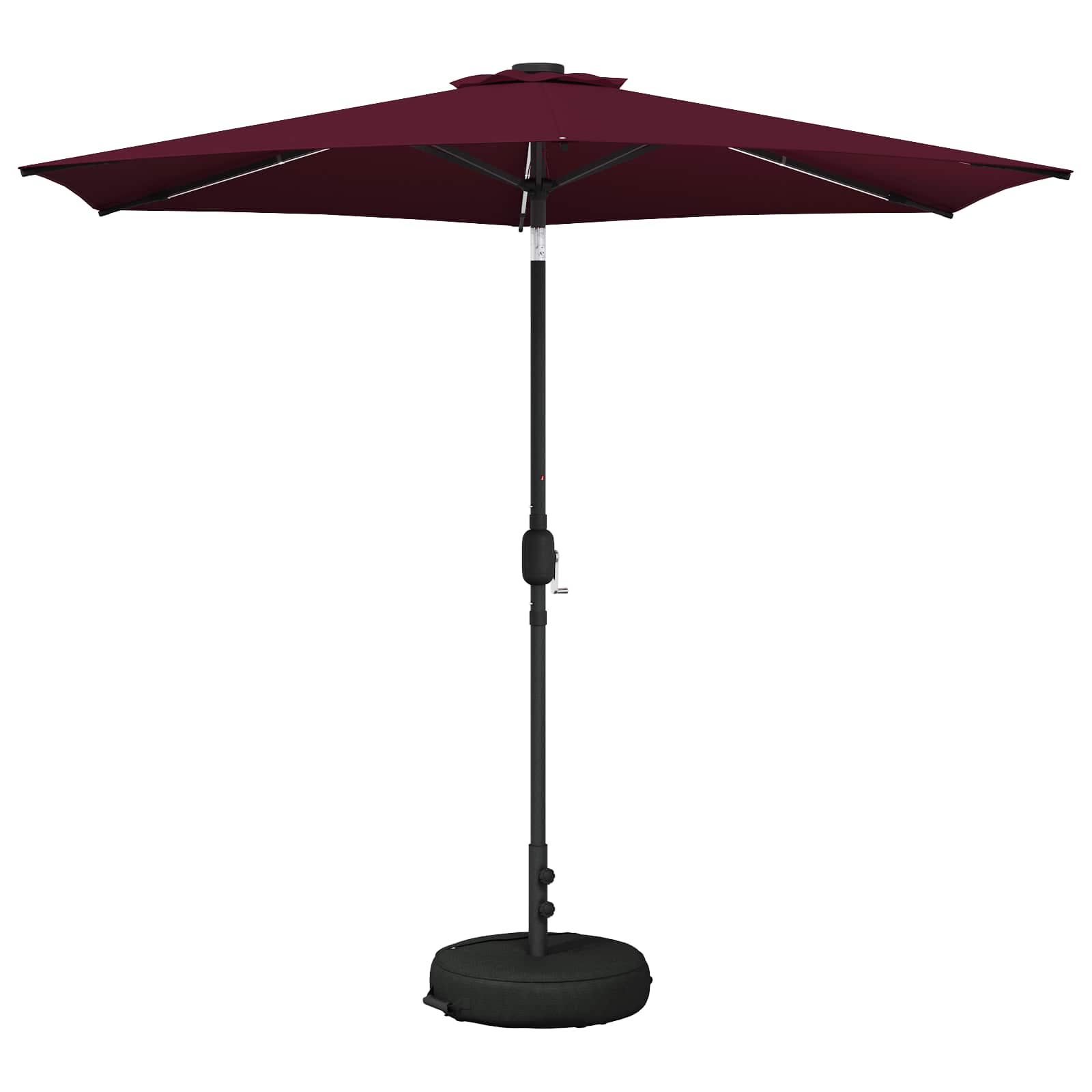 Suncobran za vrt s LED svjetlima i postoljem 270 x 270 cm