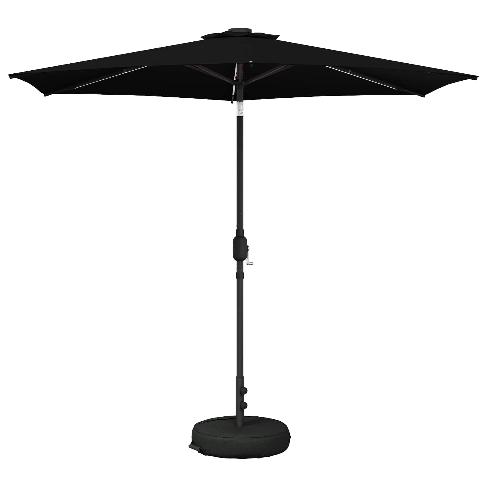 Suncobran za vrt s LED svjetlima i postoljem 270 x 270 cm