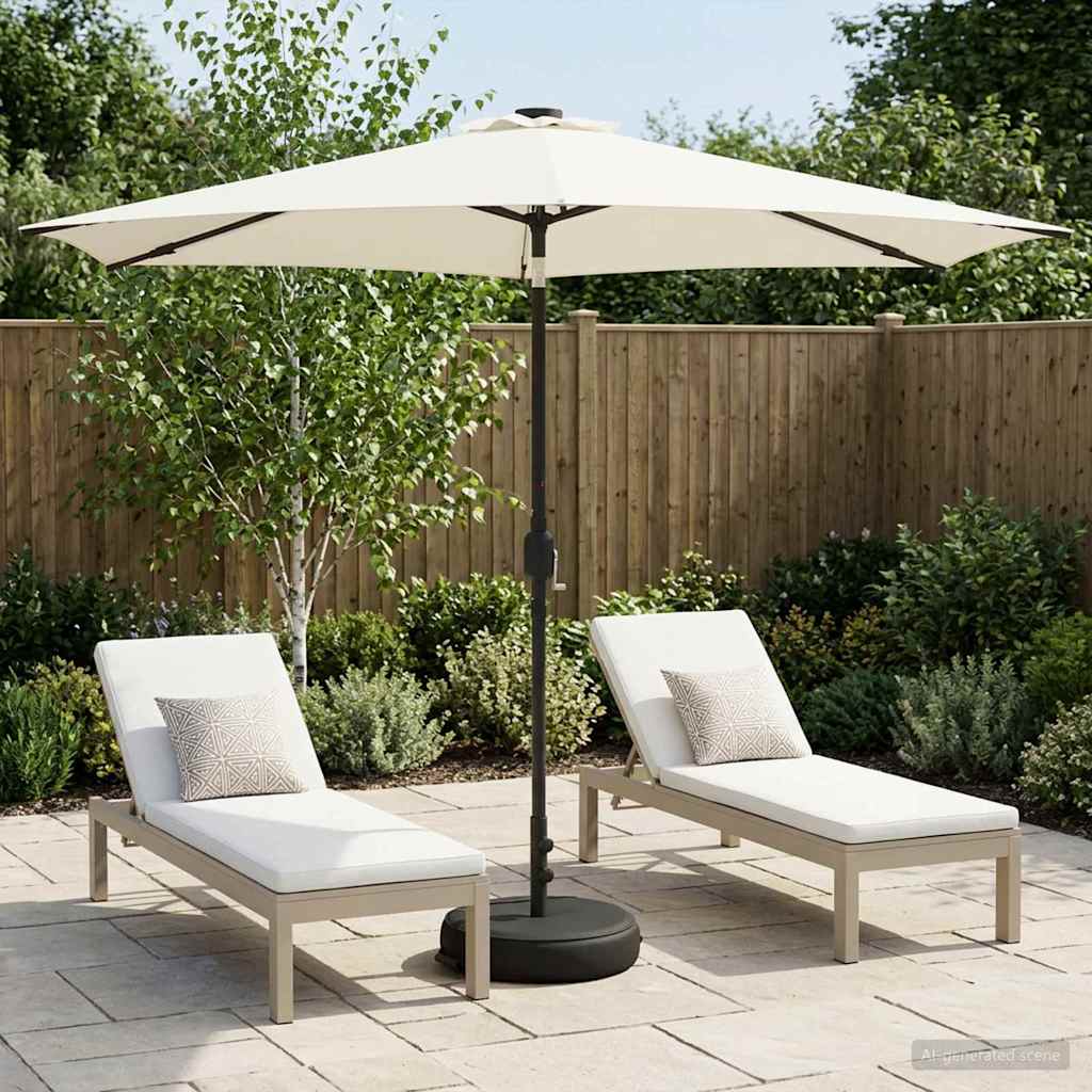 Suncobran za vrt s LED svjetlima i postoljem 300 x 300 cm