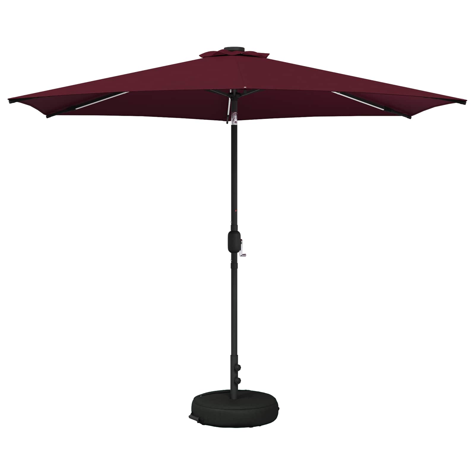 Suncobran za vrt s LED svjetlima i postoljem 300 x 300 cm
