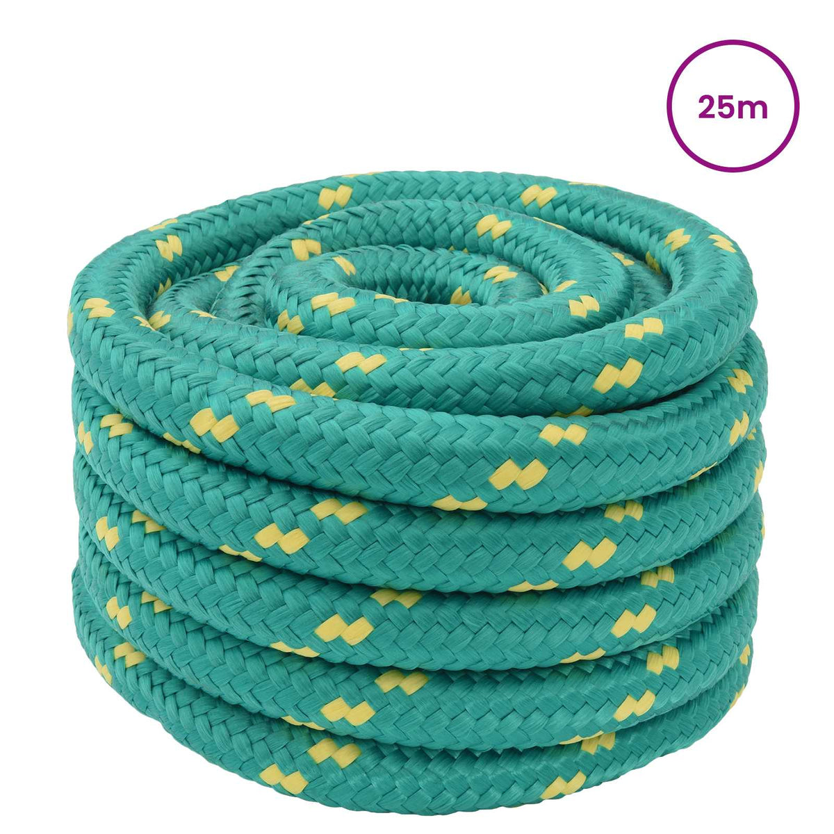 Konopac za čamce 5 mm 25 m Zelena