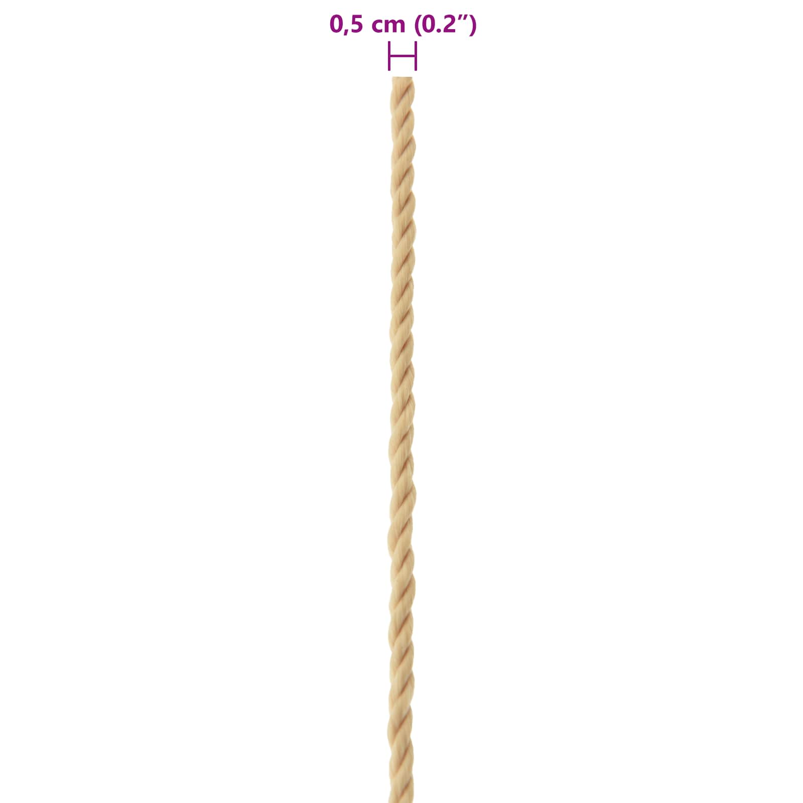 Konopac za čamce 25 m 0.5 Prirodna PP