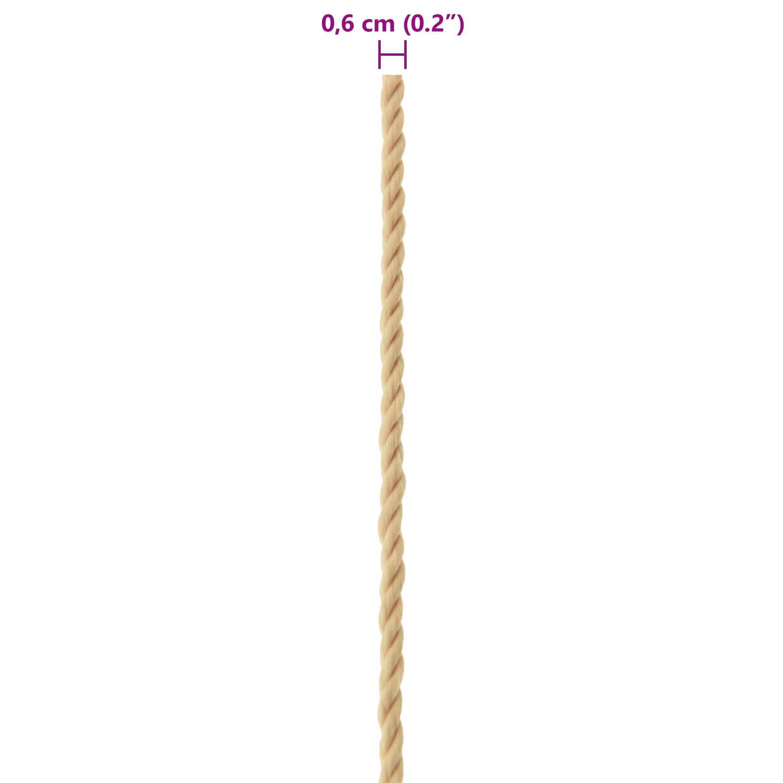 Konopac za čamce 25 m 0.6 Prirodna PP