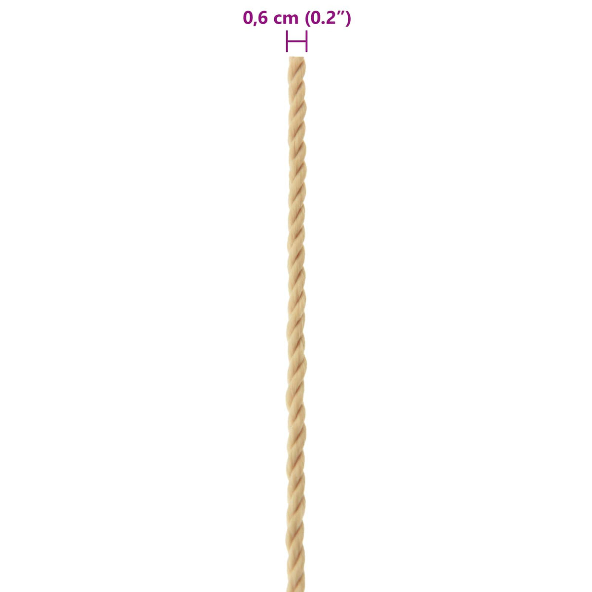 Konopac za čamce 50 m 0.6 Prirodna PP