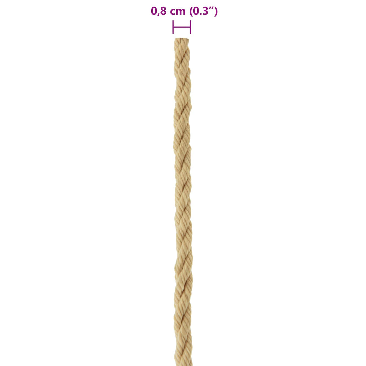 Konopac za čamce 25 m 0.8 Prirodna PP