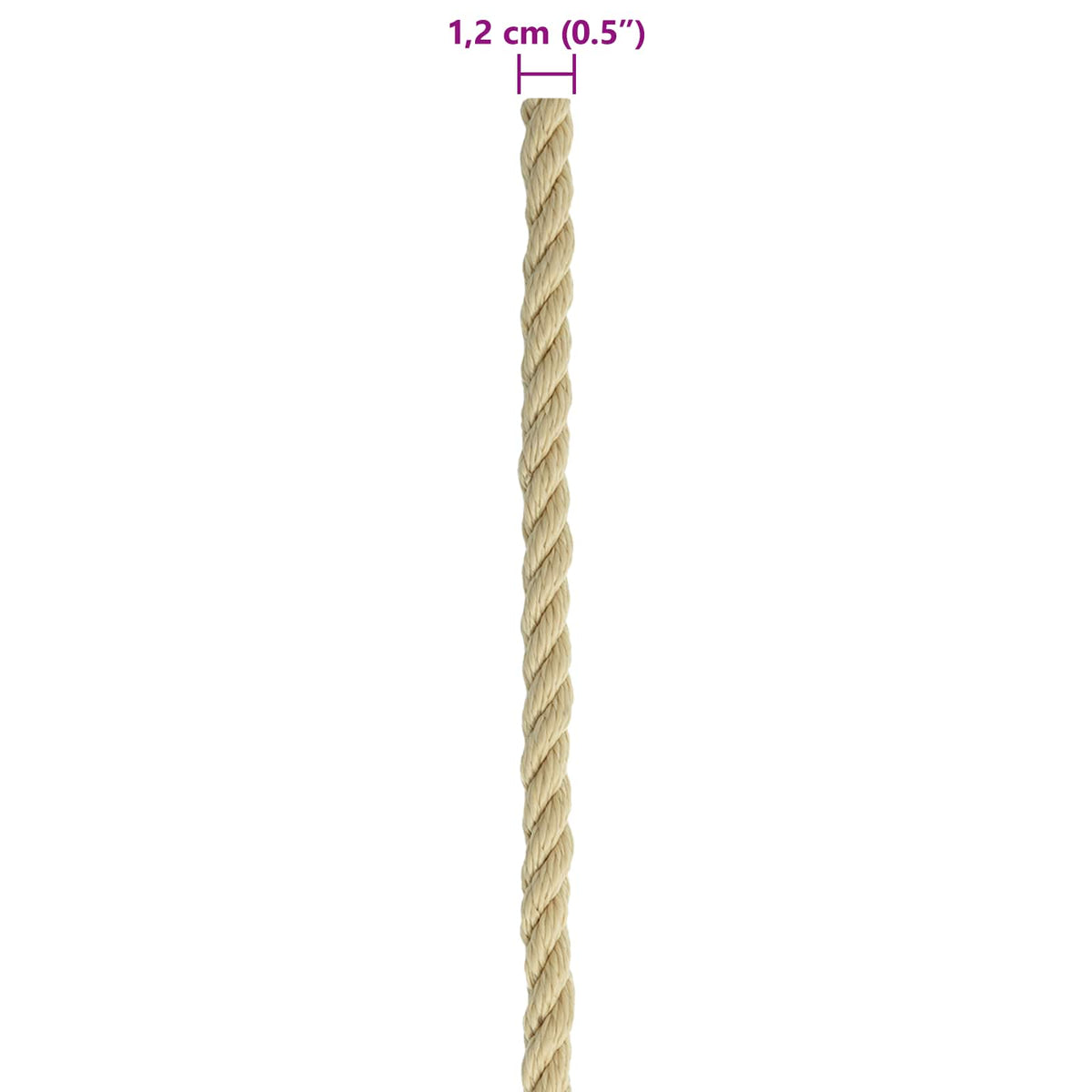 Konopac za čamce 50 m 1.2 Prirodna PP