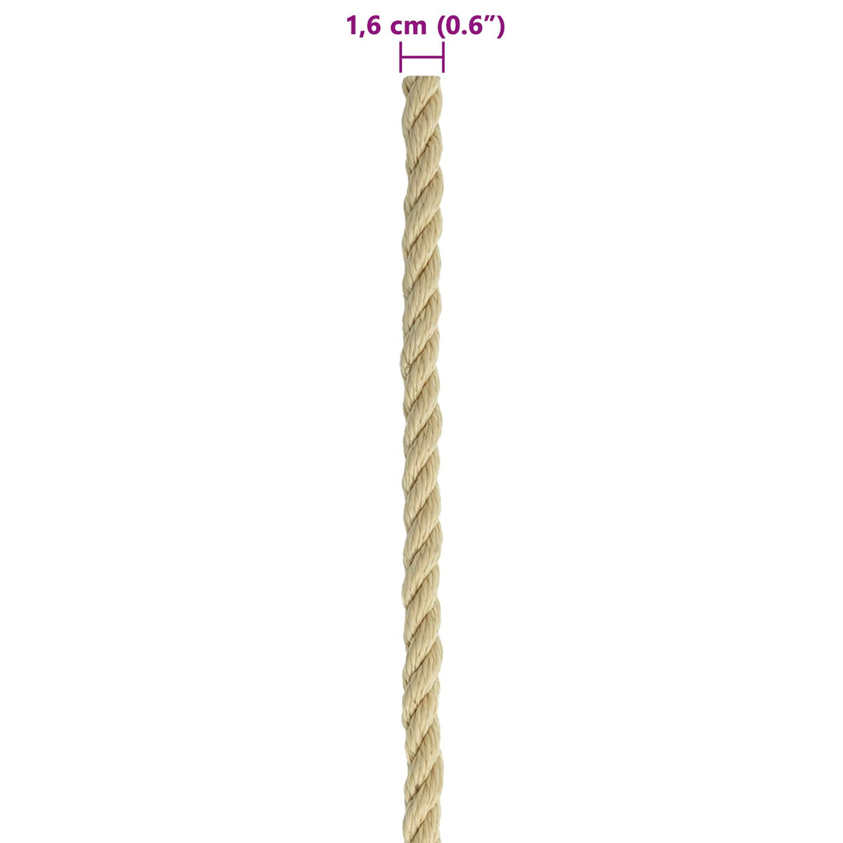 Konopac za čamce 25 m 1.6 Prirodna PP