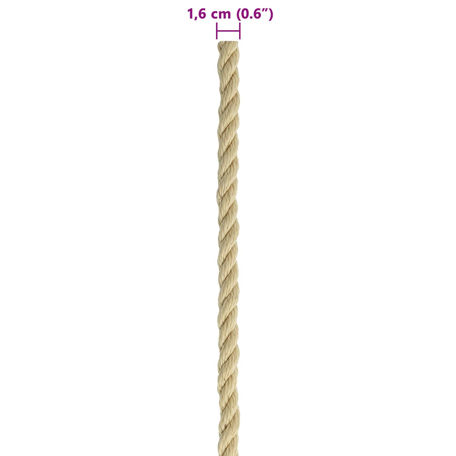 Konopac za čamce 25 m 1.6 Prirodna PP