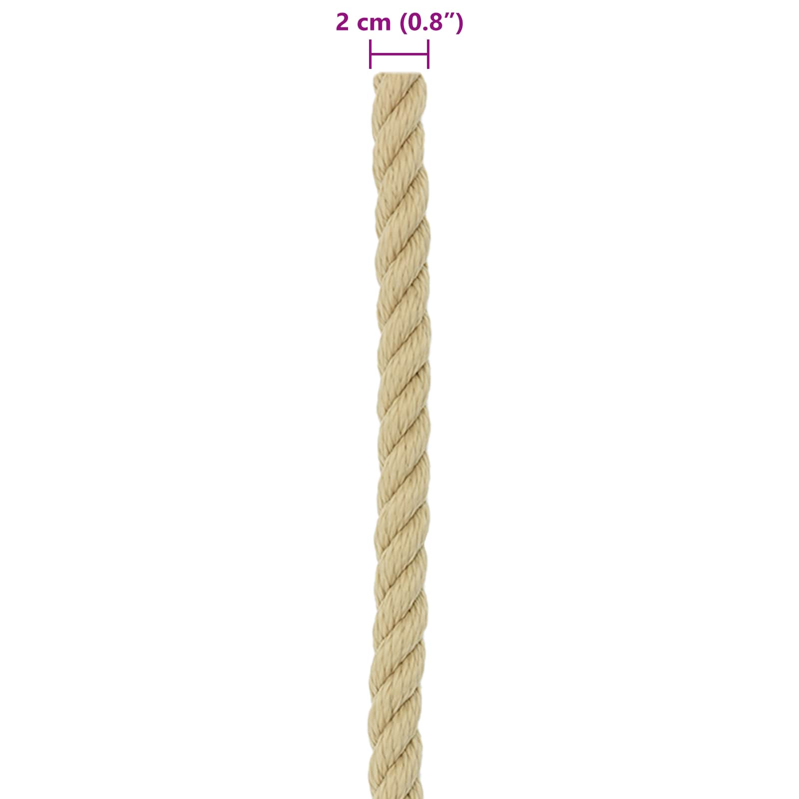 Konopac za čamce 50 m 2 Prirodna PP