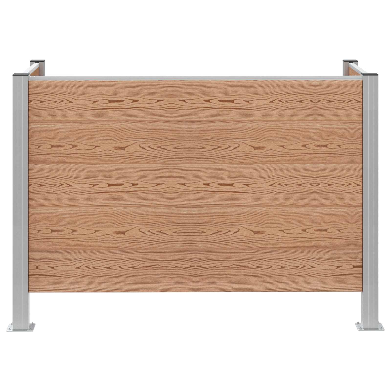 Ograda za kante za smeće Smeđa 161 x 85 x 115 cm Aluminij i WPC