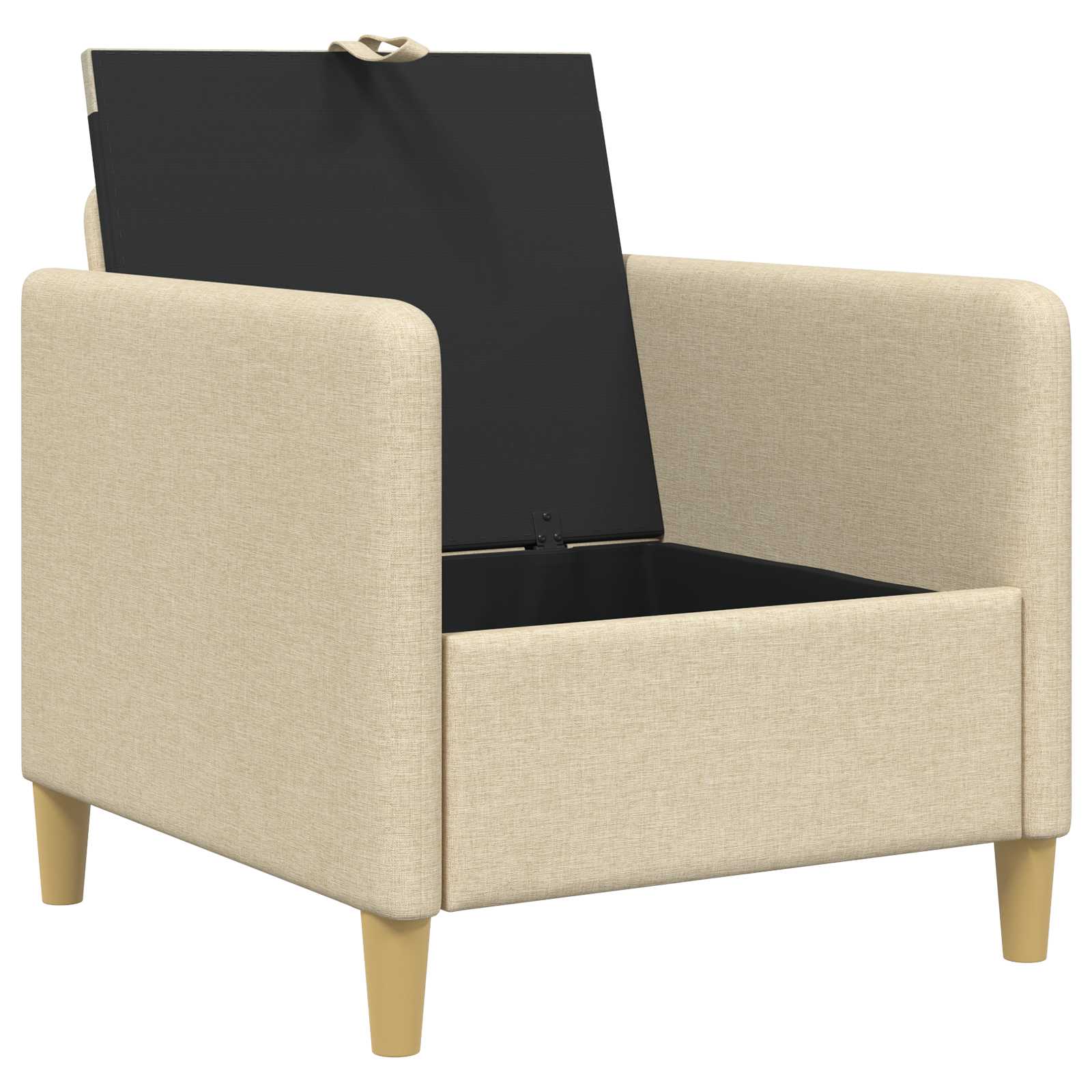 Sofa s pohranom Krem 72 x 78 x 87 cm Poliester