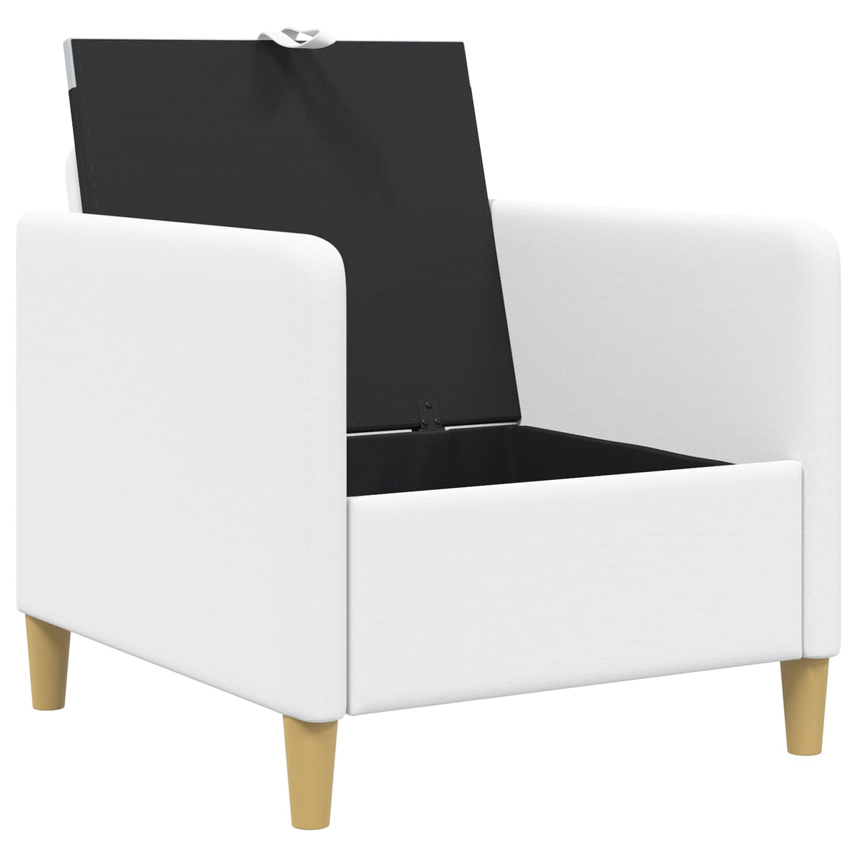 Sofa s pohranom Bijela 72 x 78 x 87 cm Poliester