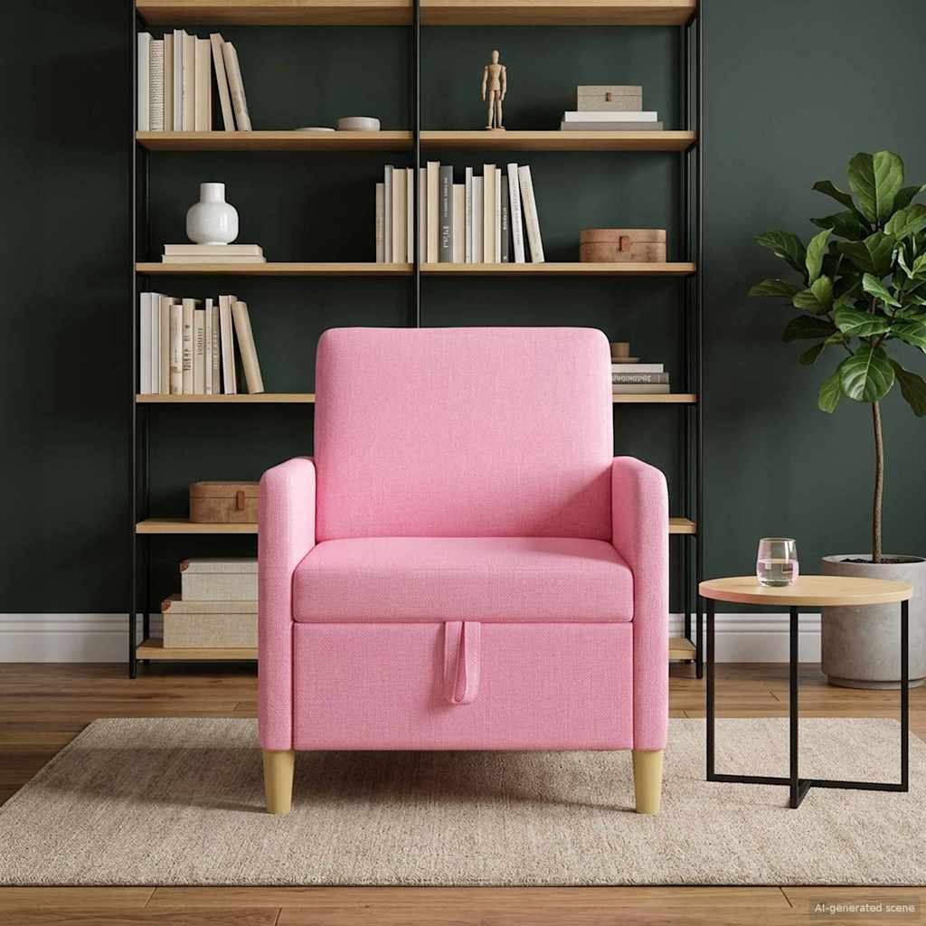 Sofa s pohranom Ružičasta 72 x 78 x 87 cm Poliester