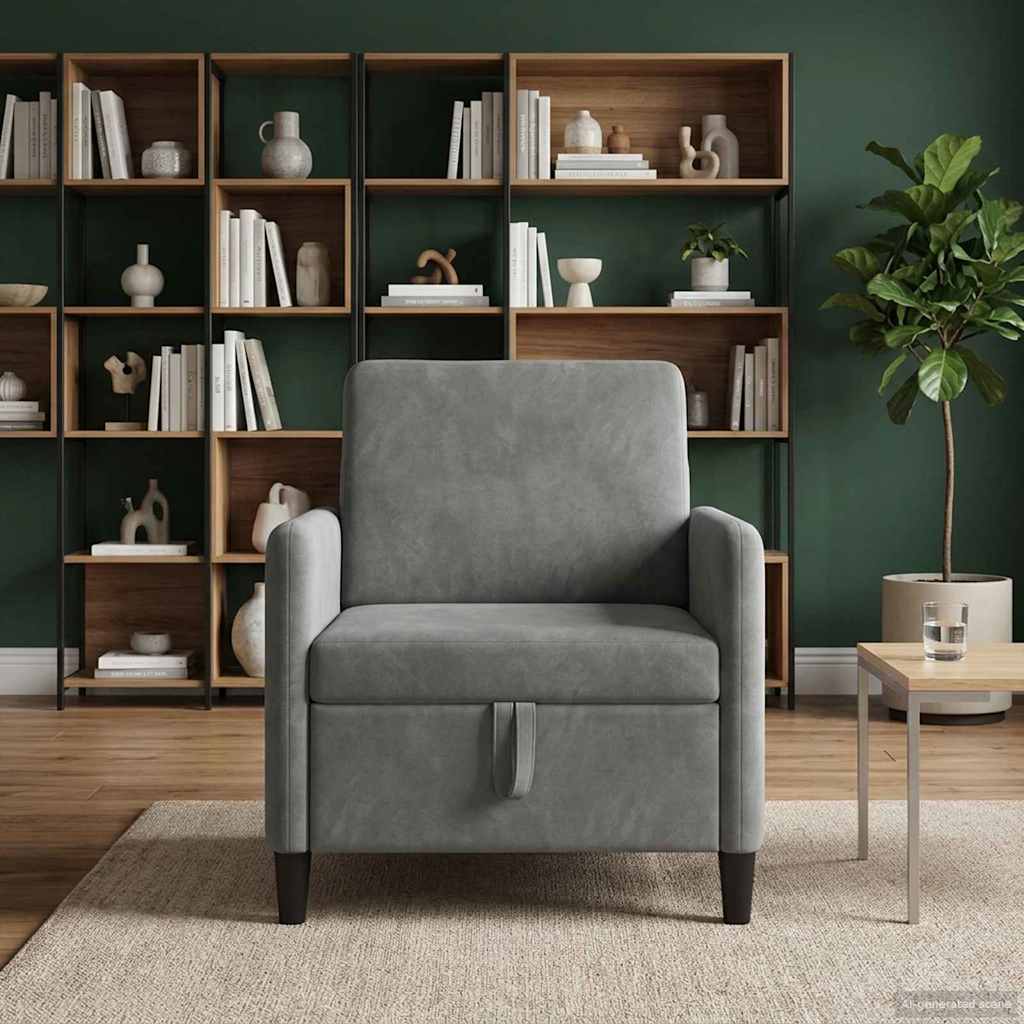 Sofa s pohranom Tamnosiva 72 x 78 x 87 cm Poliester