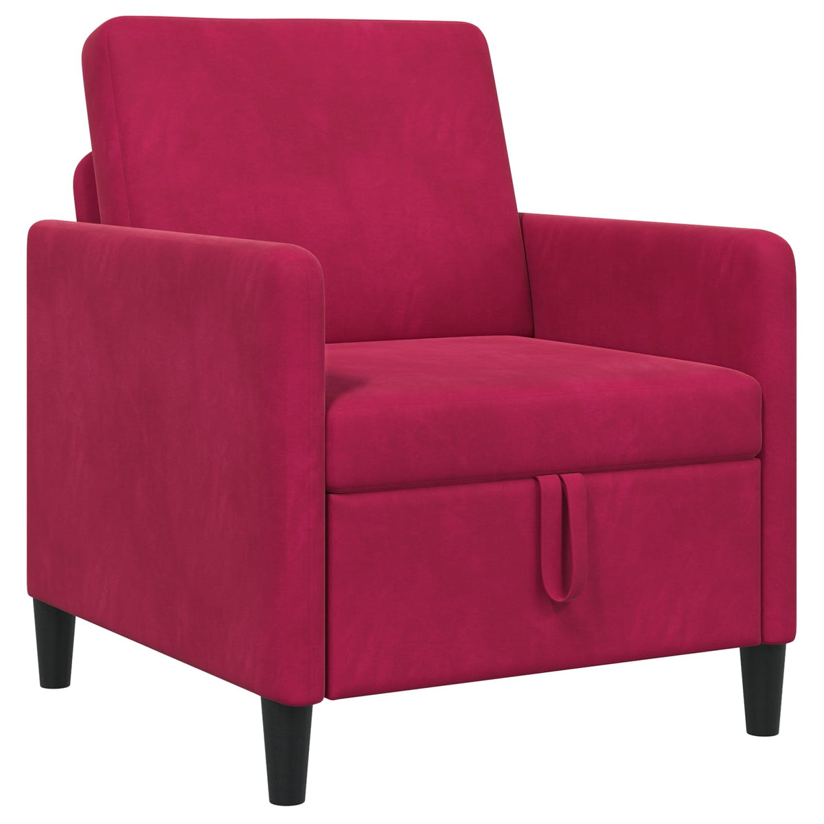 Sofa s pohranom Vinska crvena 72 x 78 x 87 cm Poliester