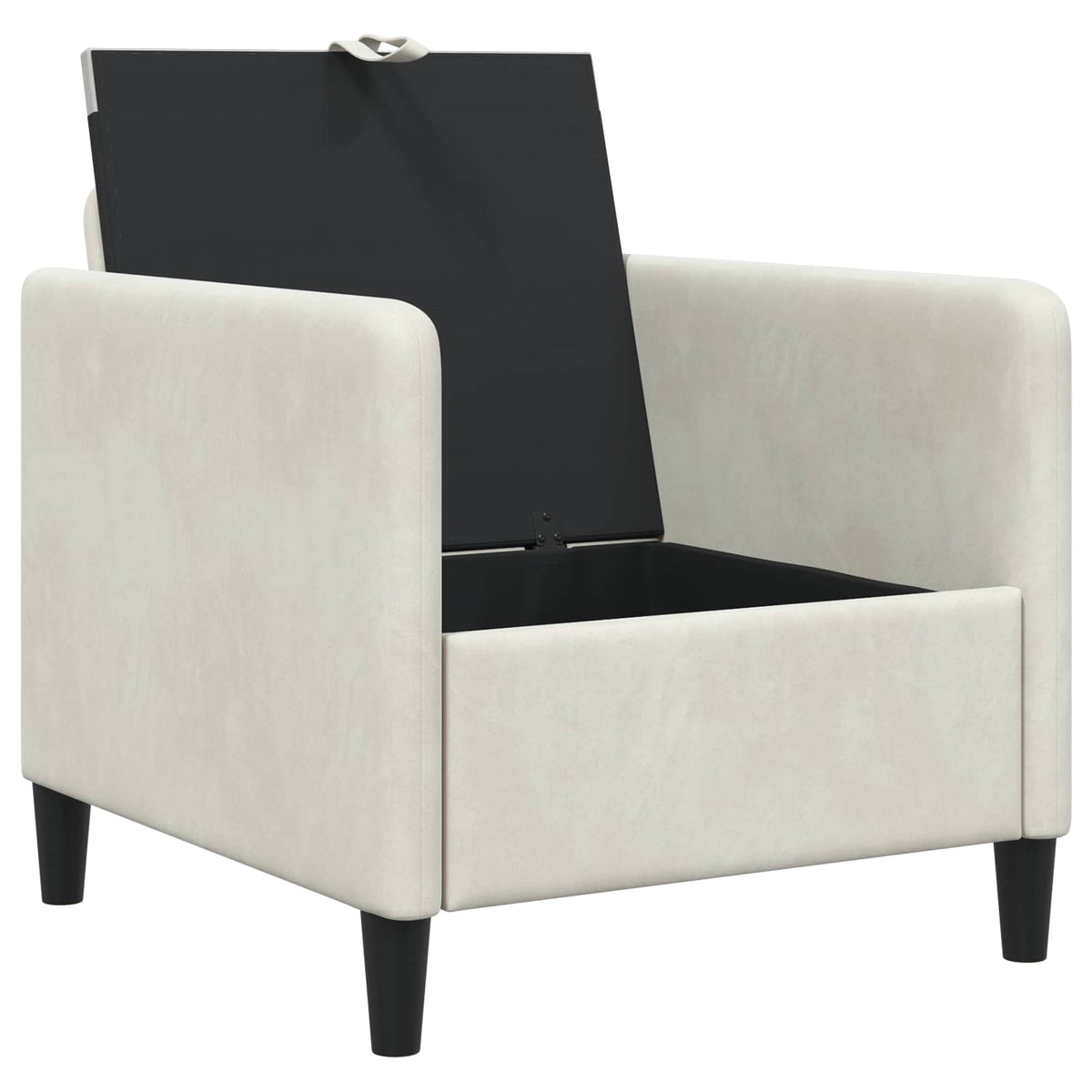 Sofa s pohranom Krem 72 x 78 x 87 cm Poliester