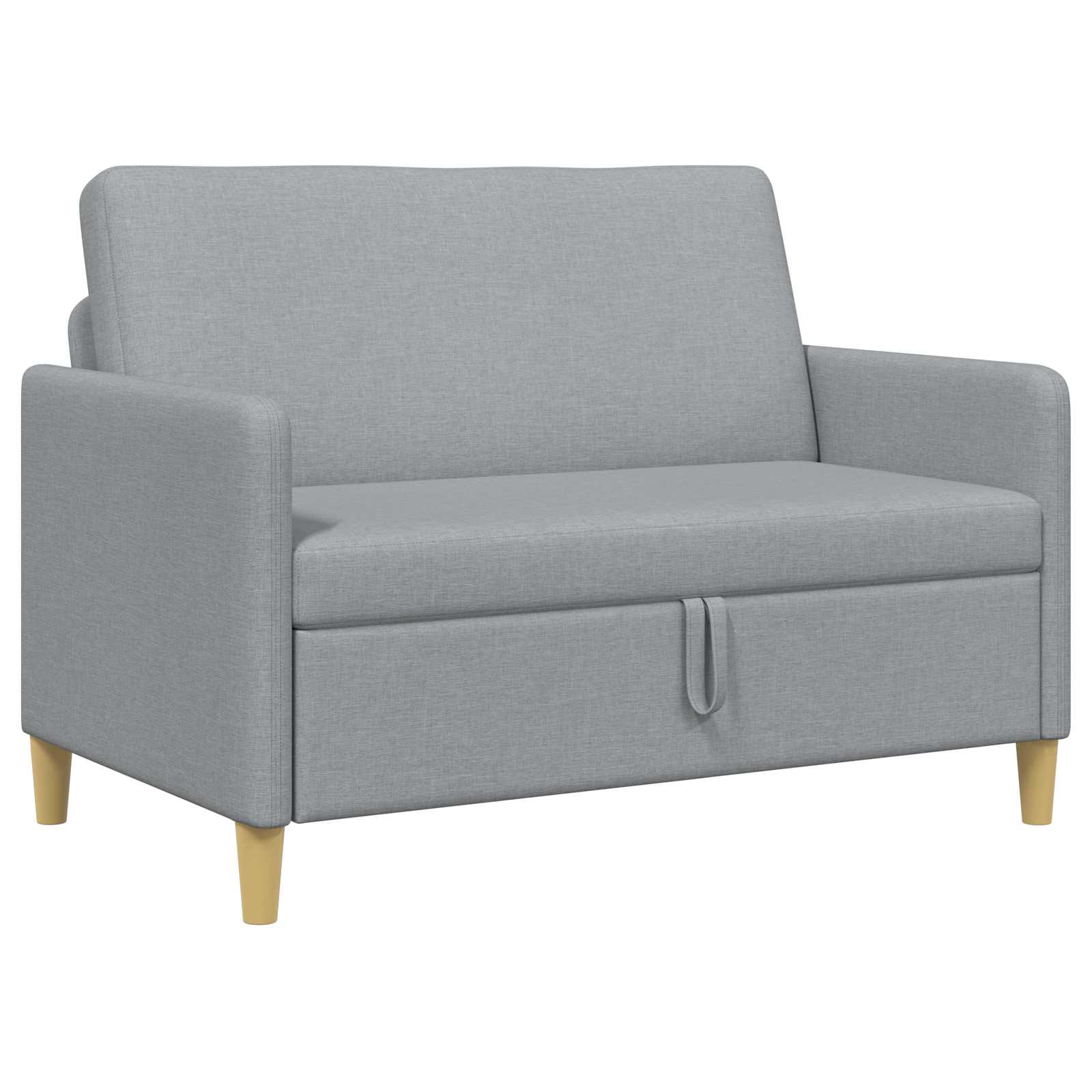 Sofa s pohranom Svjetlosiva 122 x 78 x 87 cm Poliester