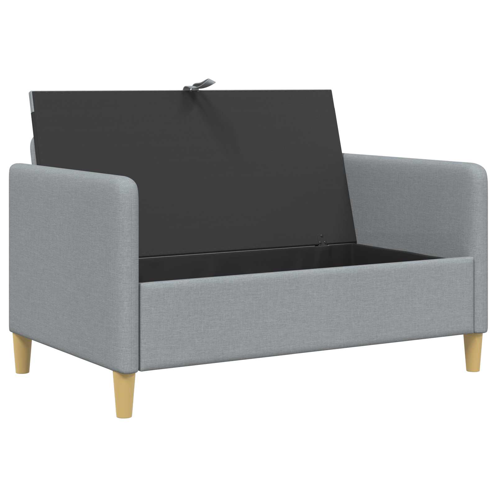 Sofa s pohranom Svjetlosiva 122 x 78 x 87 cm Poliester