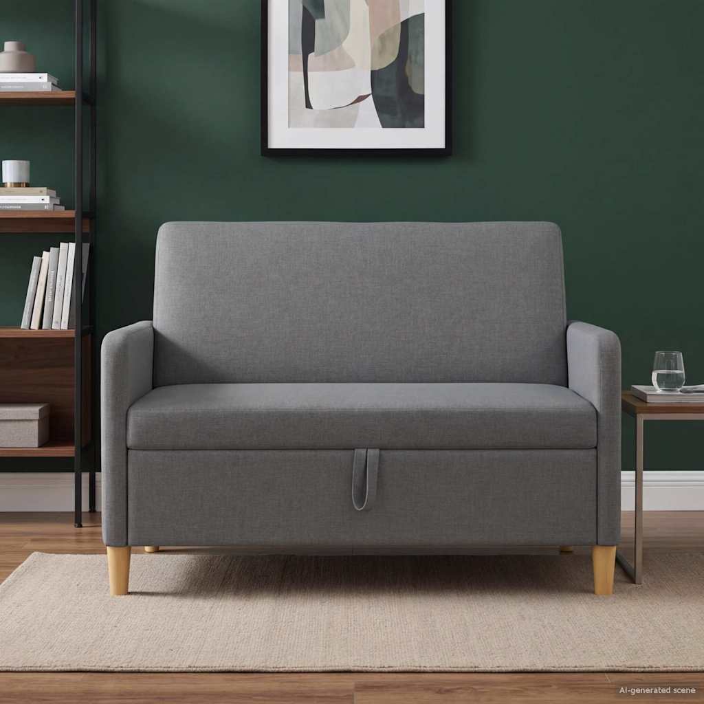 Sofa s pohranom Tamnosiva 122 x 78 x 87 cm Poliester