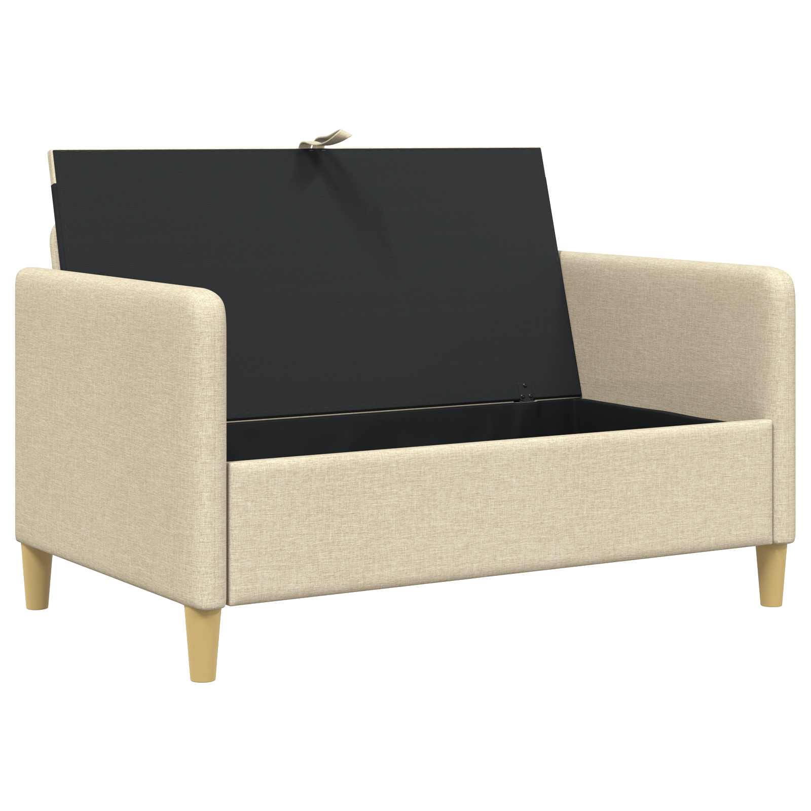 Sofa s pohranom Krem 122 x 78 x 87 cm Poliester