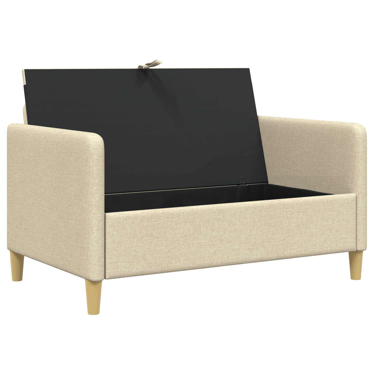 Sofa s pohranom Krem 122 x 78 x 87 cm Poliester