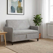 Sofa s pohranom Svjetlosiva 122 x 78 x 87 cm Poliester
