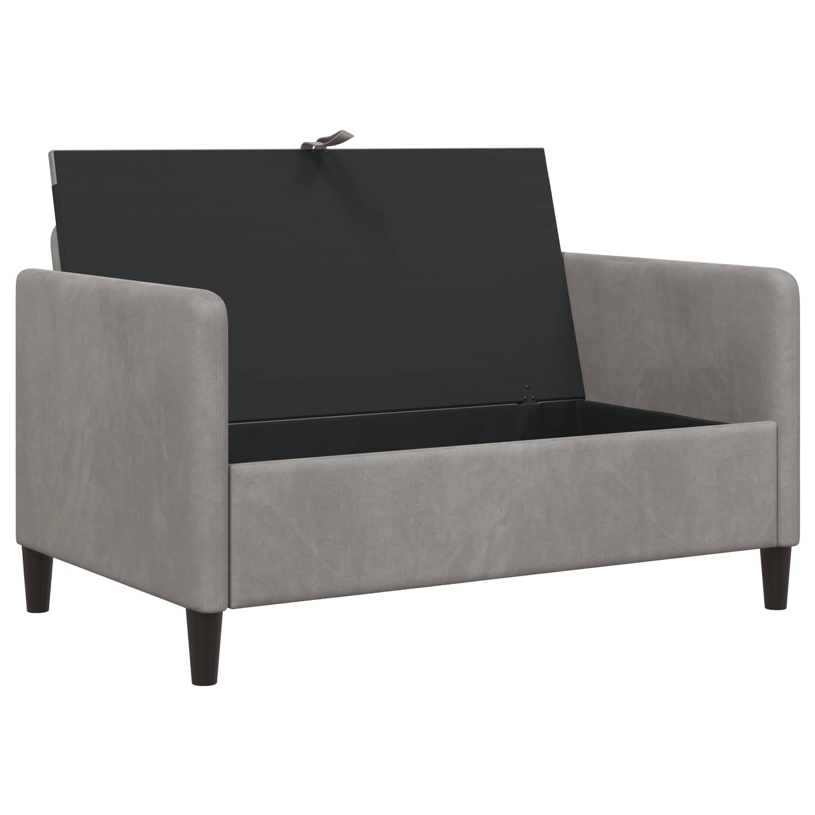 Sofa s pohranom Svjetlosiva 122 x 78 x 87 cm Poliester