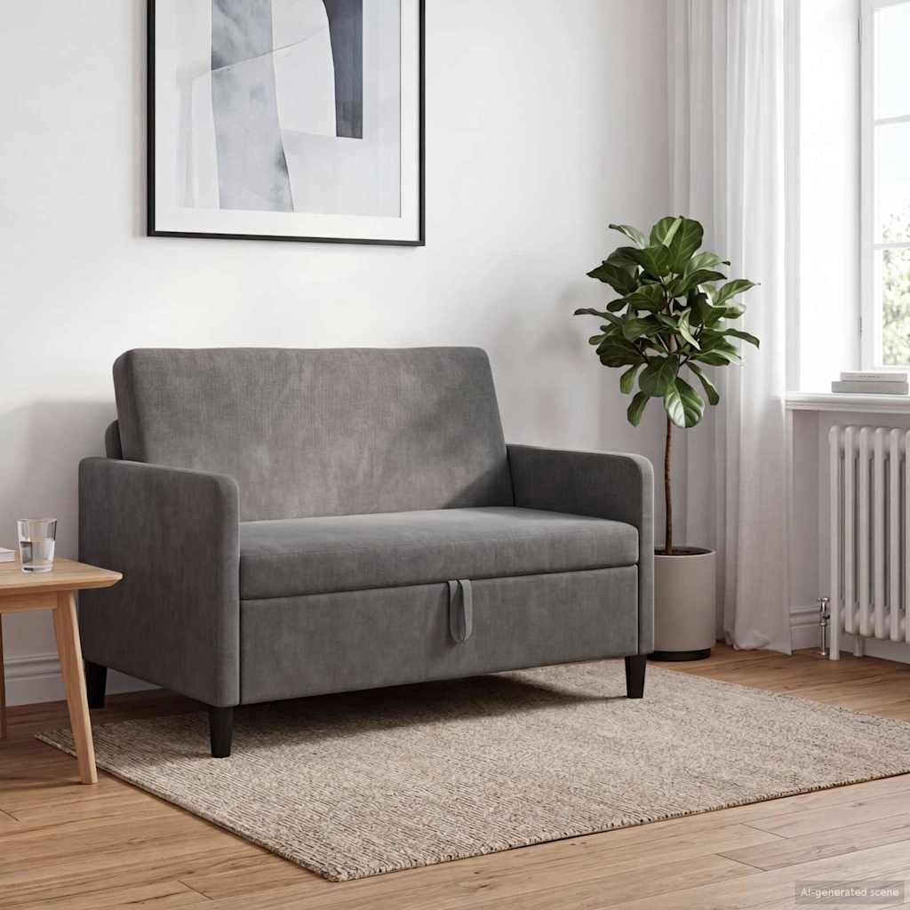 Sofa s pohranom Tamnosiva 122 x 78 x 87 cm Poliester