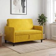 Sofa s pohranom Žuta 122 x 78 x 87 cm Poliester