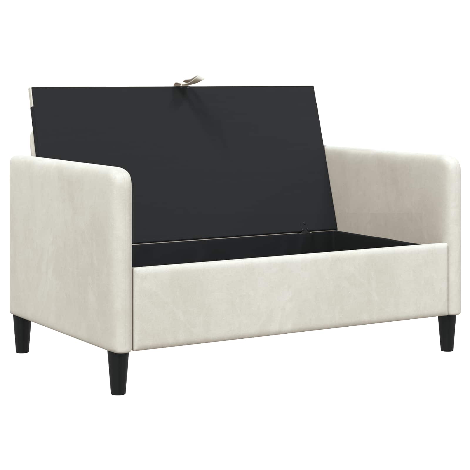 Sofa s pohranom Krem 122 x 78 x 87 cm Poliester