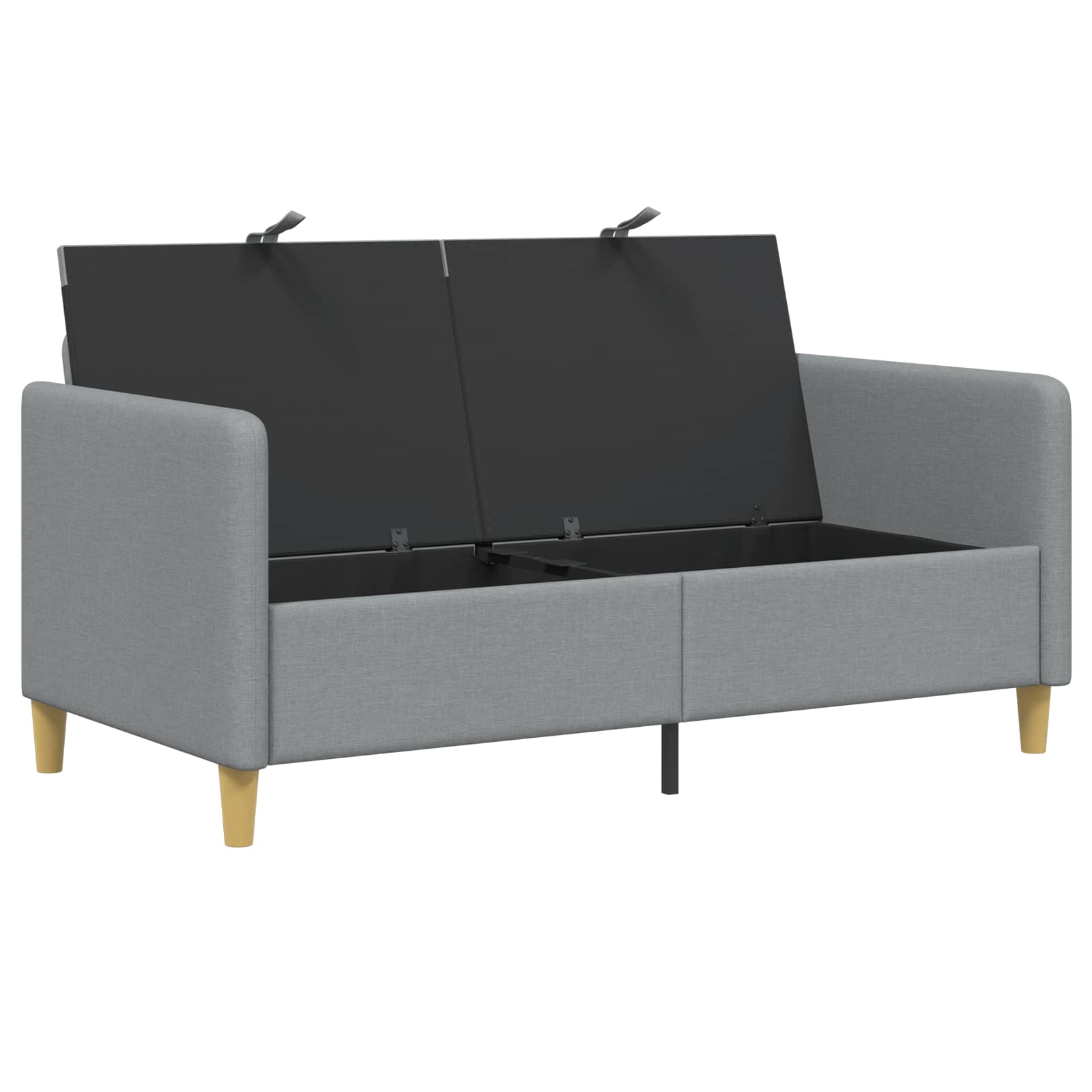 Sofa s pohranom Svjetlosiva 152 x 78 x 87 cm Poliester