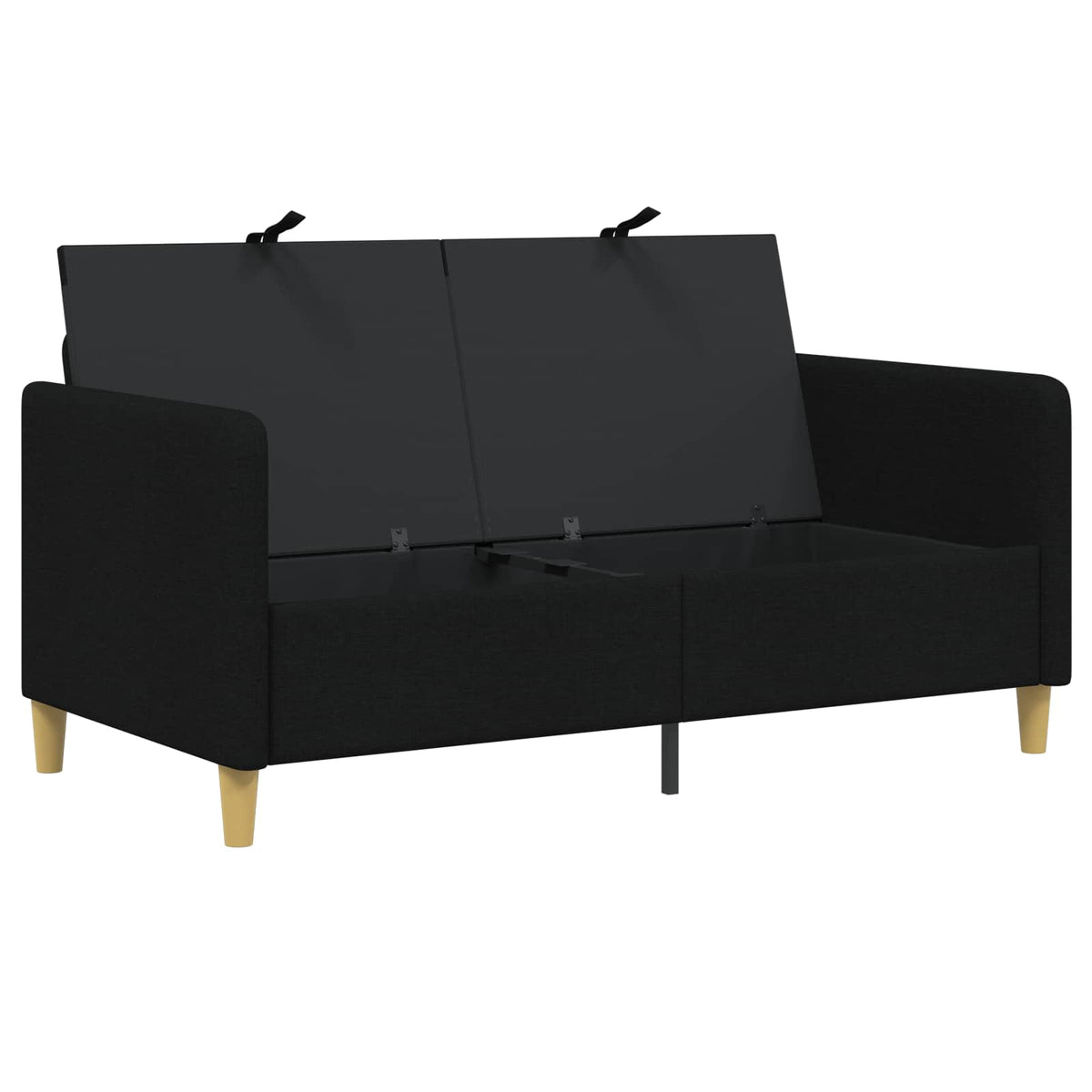 Sofa s pohranom Crna 152 x 78 x 87 cm Poliester
