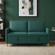 Sofa s pohranom Tamnozelena 152 x 78 x 87 cm Poliester