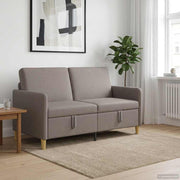 Sofa s pohranom Sivosmeđa 152 x 78 x 87 cm Poliester