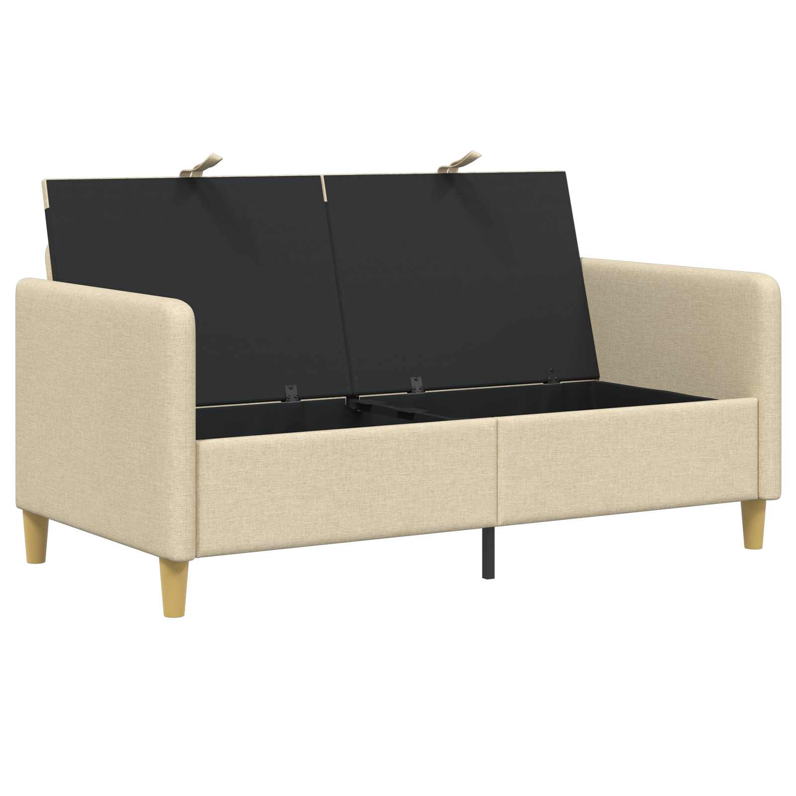 Sofa s pohranom Krem 152 x 78 x 87 cm Poliester