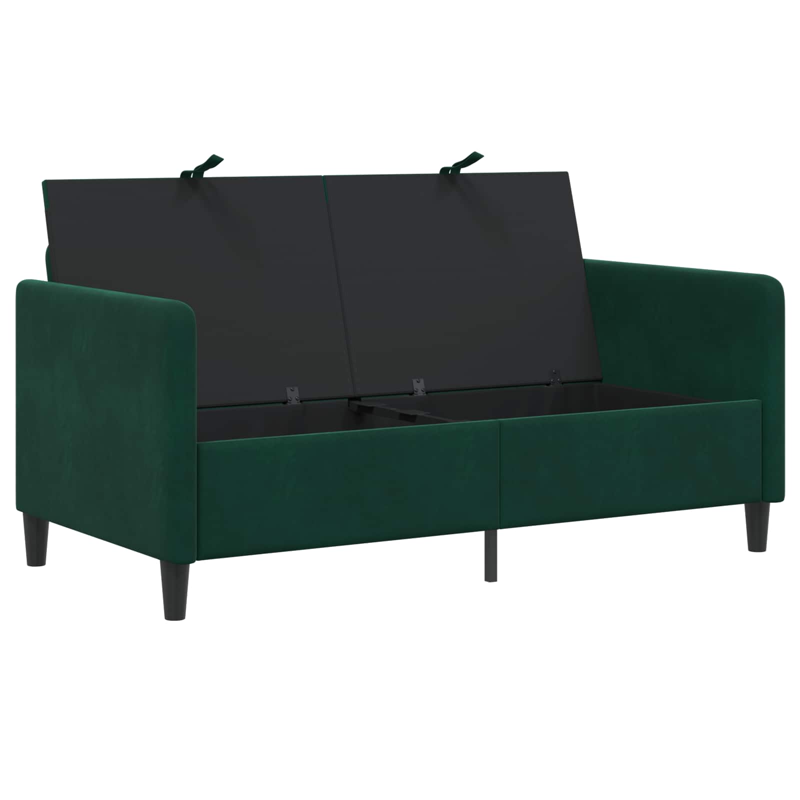 Sofa s pohranom Tamnozelena 152 x 78 x 87 cm Poliester