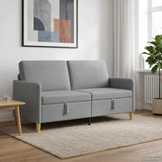 Sofa s pohranom Svjetlosiva 172 x 78 x 87 cm Poliester