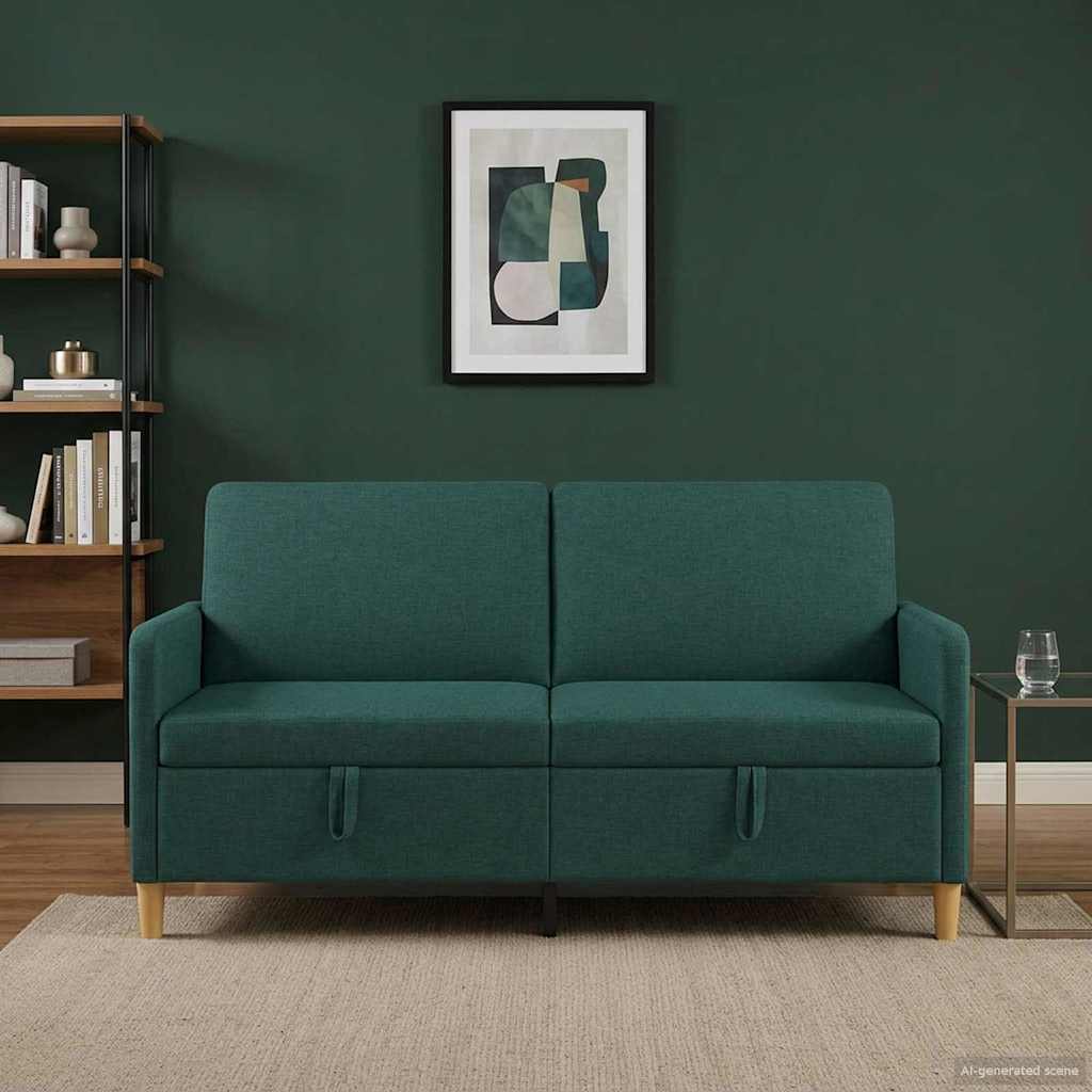 Sofa s pohranom Tamnozelena 172 x 78 x 87 cm Poliester