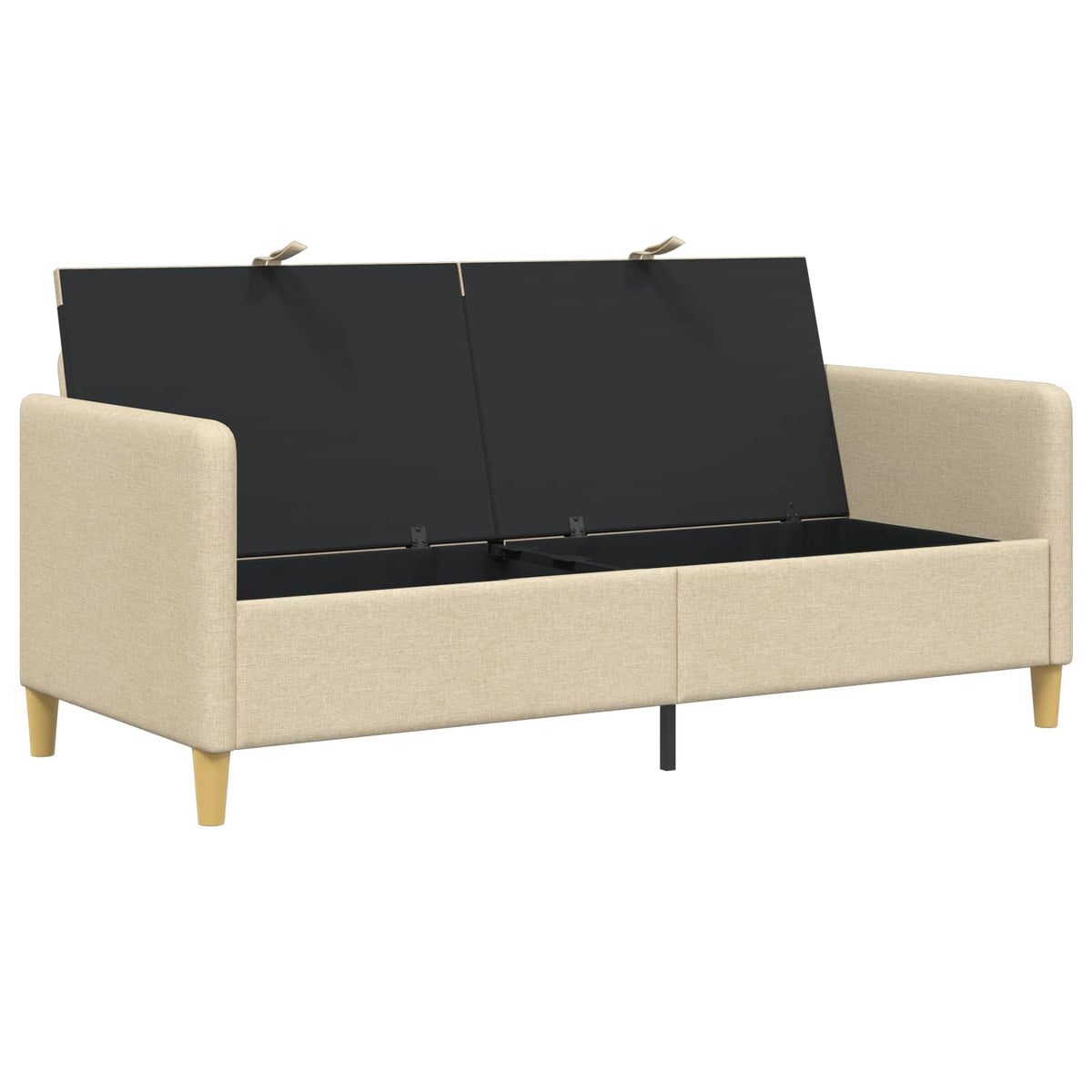 Sofa s pohranom Krem 172 x 78 x 87 cm Poliester