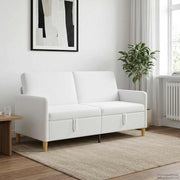 Sofa s pohranom Bijela 172 x 78 x 87 cm Poliester