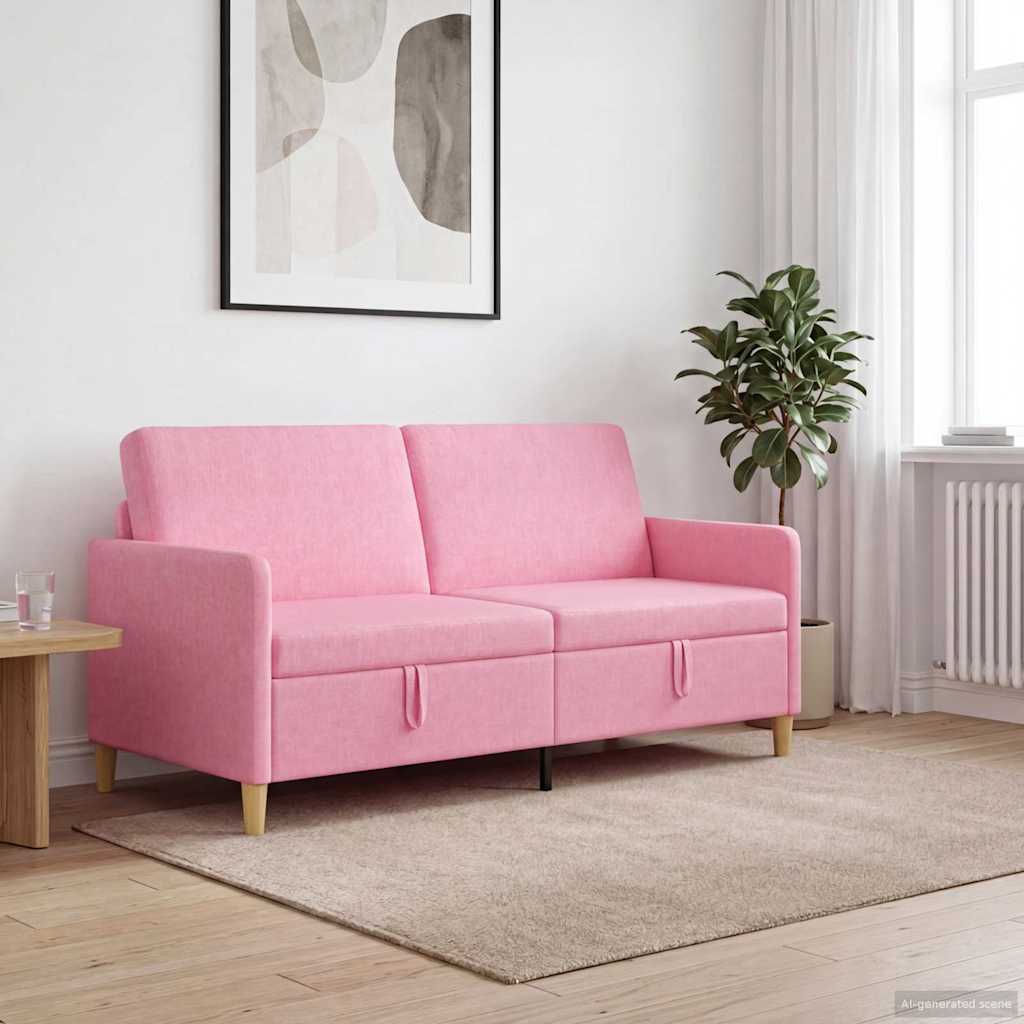 Sofa s pohranom Ružičasta 172 x 78 x 87 cm Poliester