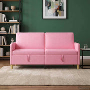 Sofa s pohranom Ružičasta 172 x 78 x 87 cm Poliester