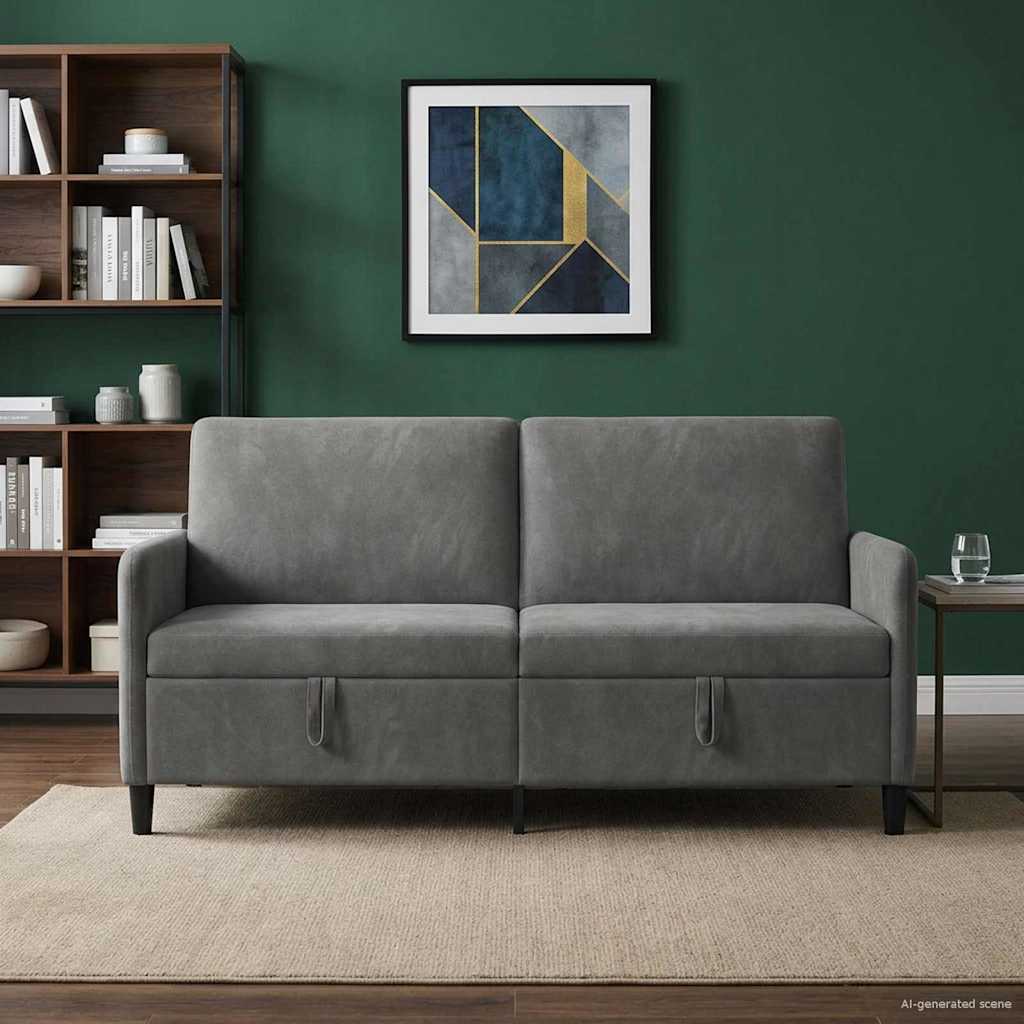 Sofa s pohranom Tamnosiva 172 x 78 x 87 cm Poliester